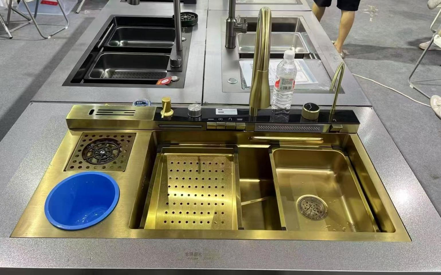 Lüks Gold Akıllı Eviye