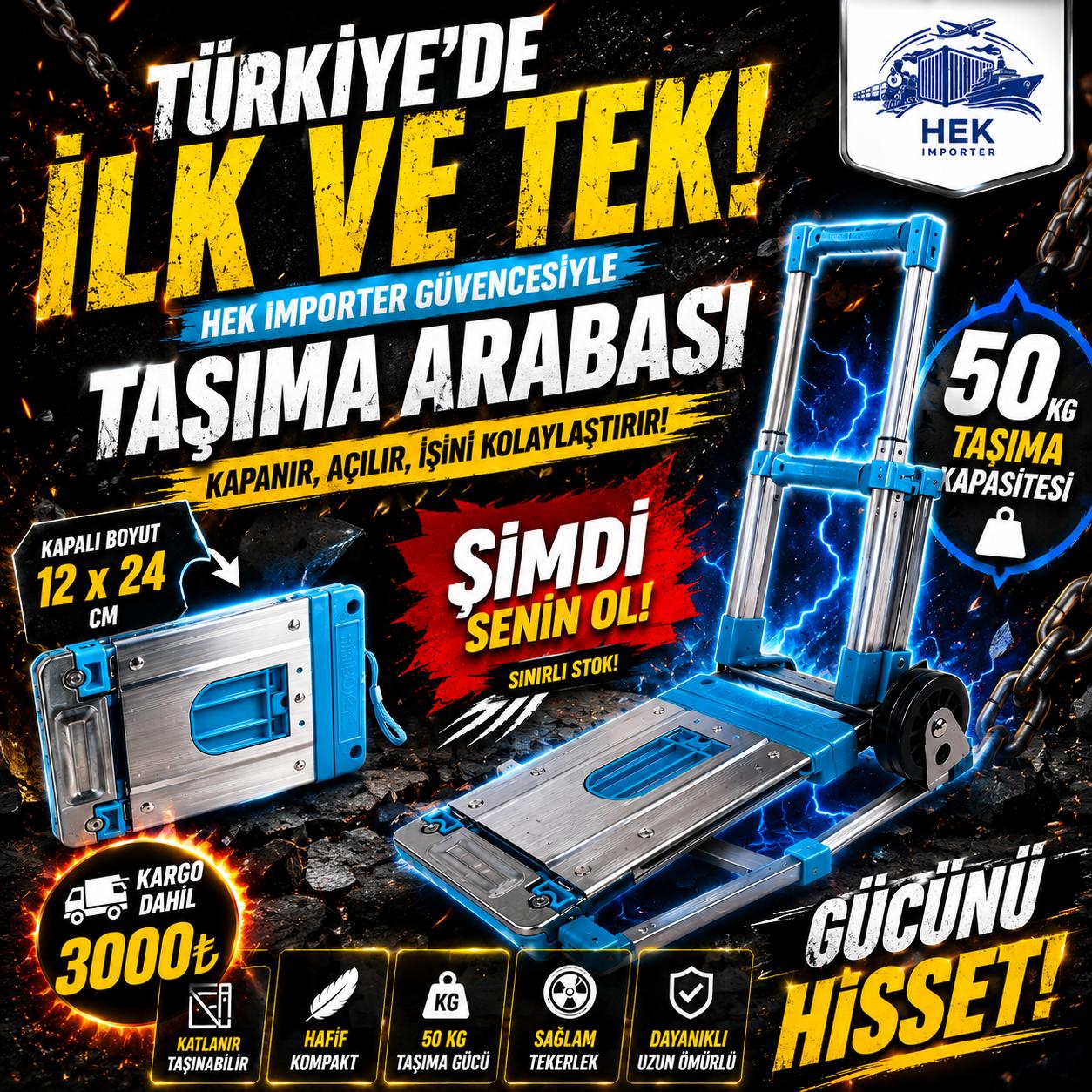 Kapanır Açılır Taşıma Arabası - Görsel 3